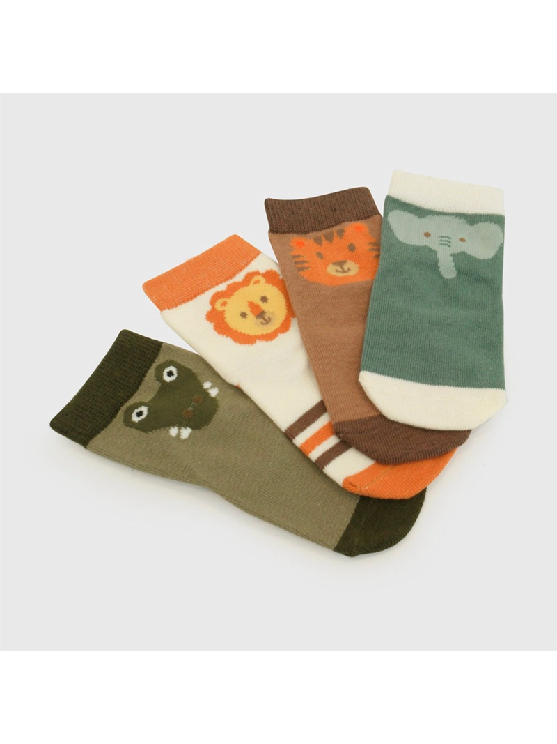 PACK X4 CALCETINES NIÑO COLLOKY ANIMALES - 3