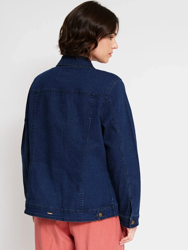 CHAQUETA MUJER AZIZ ALGODÓN CORTA DENIM - 2