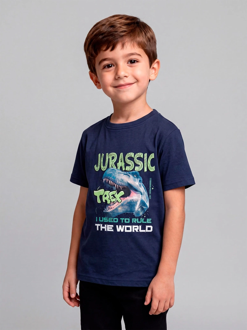 POLERA NIÑO HARVEST ALGODÓN MANGA CORTA