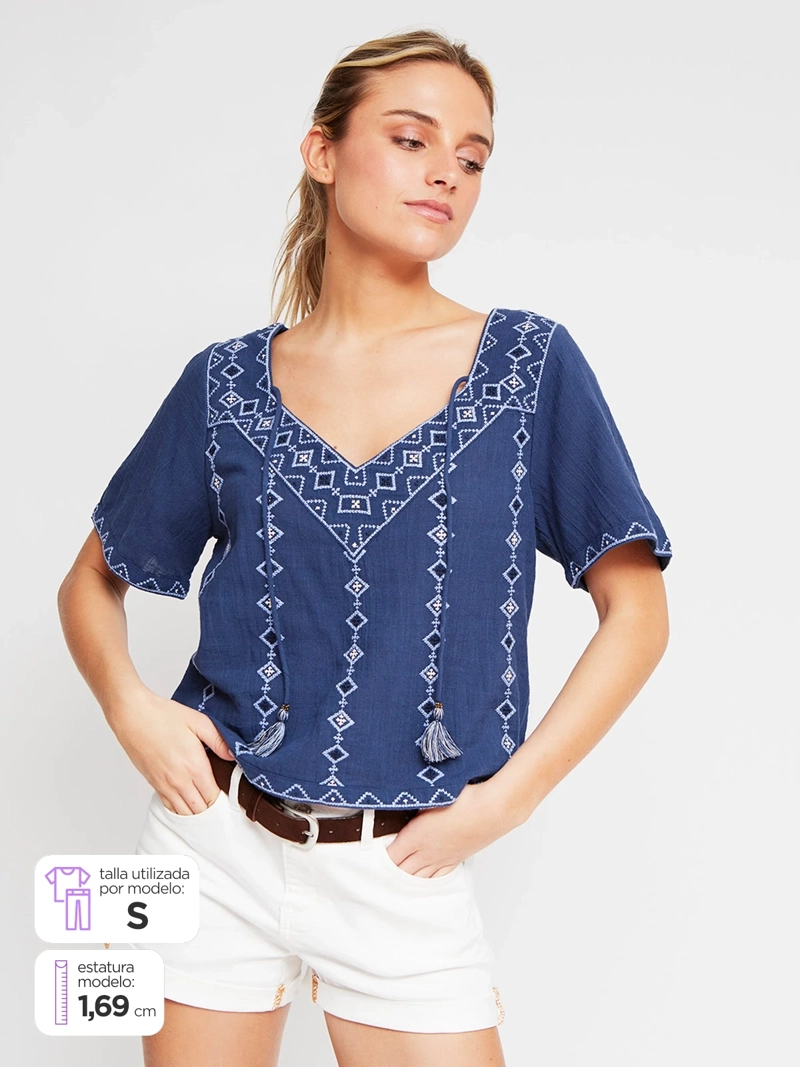 BLUSA MUJER PEPE JEANS ALGODÓN  - 1