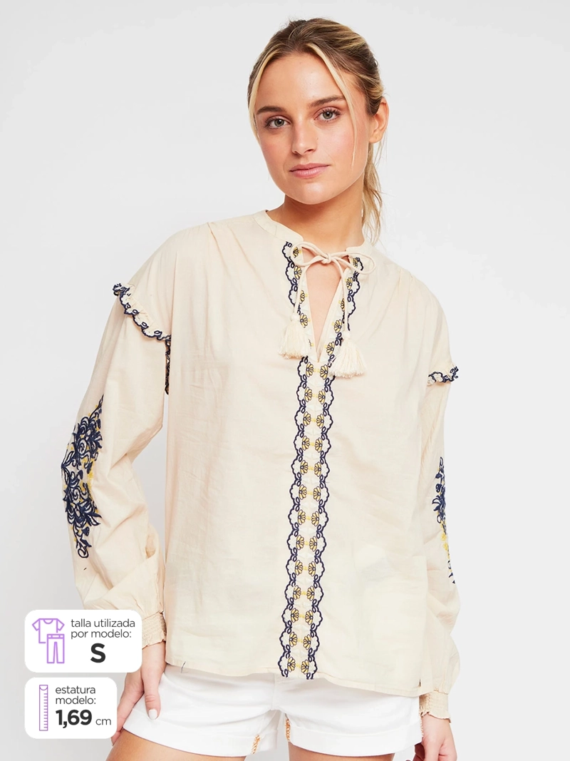 BLUSA MUJER PEPE JEANS ALGODÓN  - 1