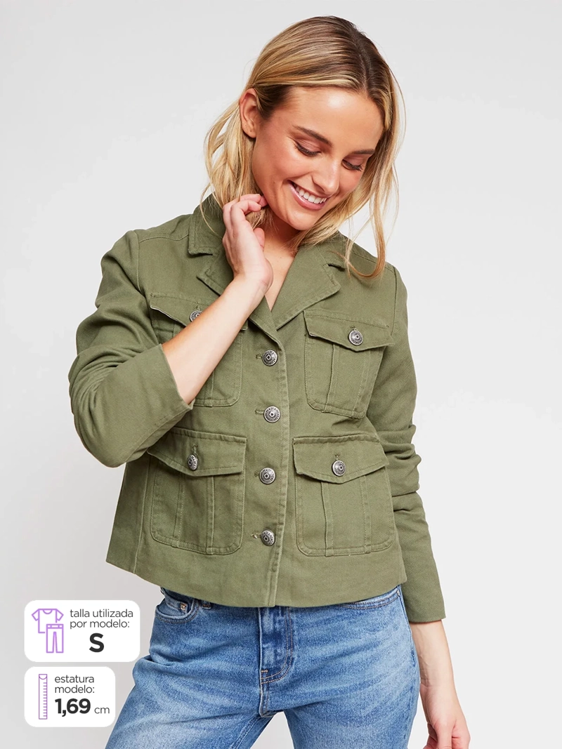 CHAQUETA MUJER PEPE JEANS ALGODÓN  - 1