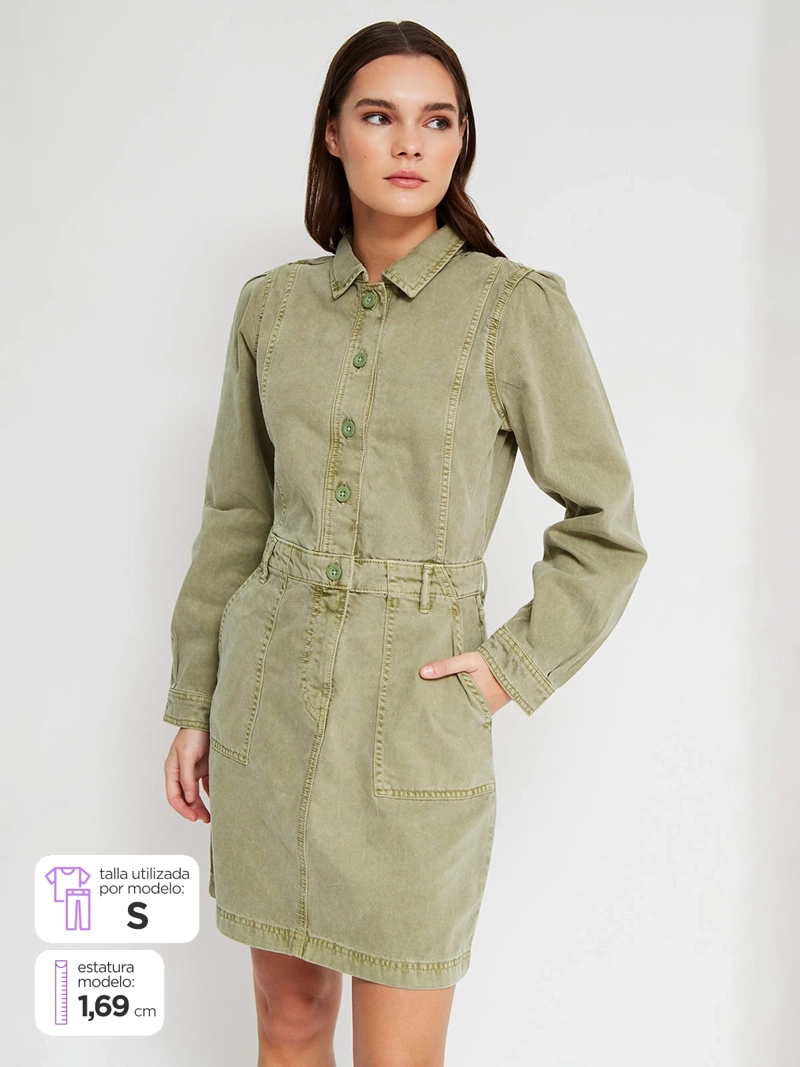 VESTIDO MUJER PEPE JEANS ALGODÓN  - 1