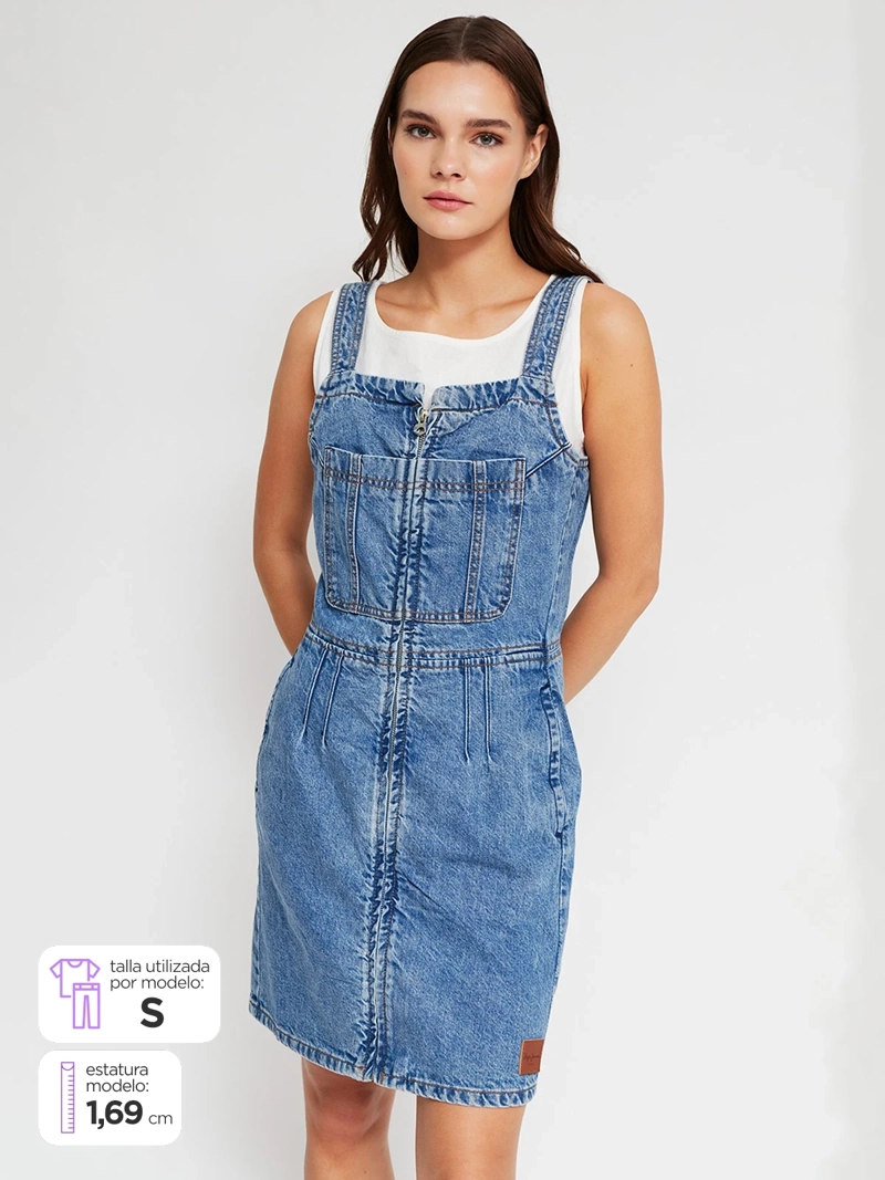 VESTIDO MUJER PEPE JEANS ALGODÓN  - 1