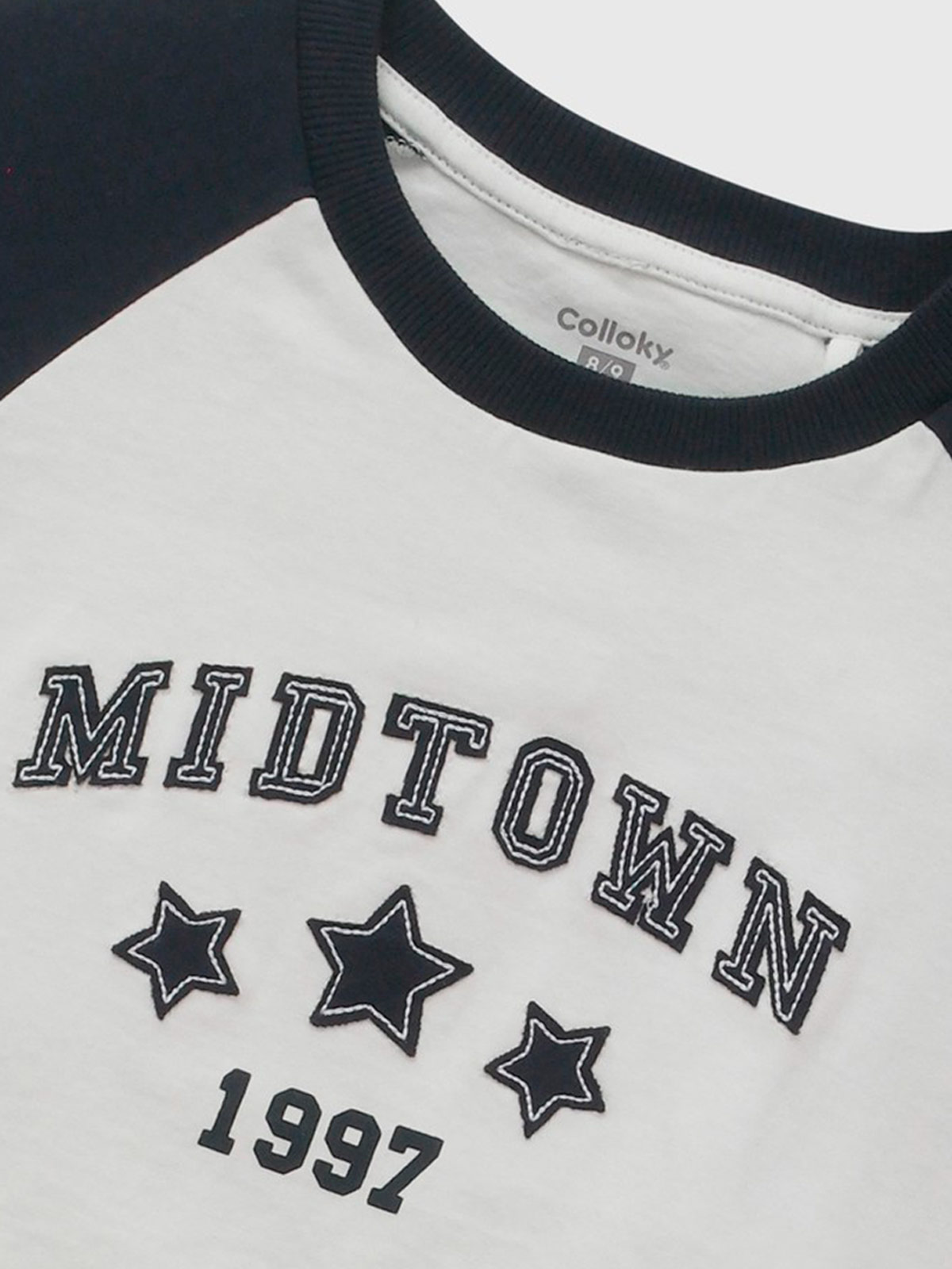POLERA NIÑA COLLOKY MANGA LARGA RAGLAN VARSITY - 3