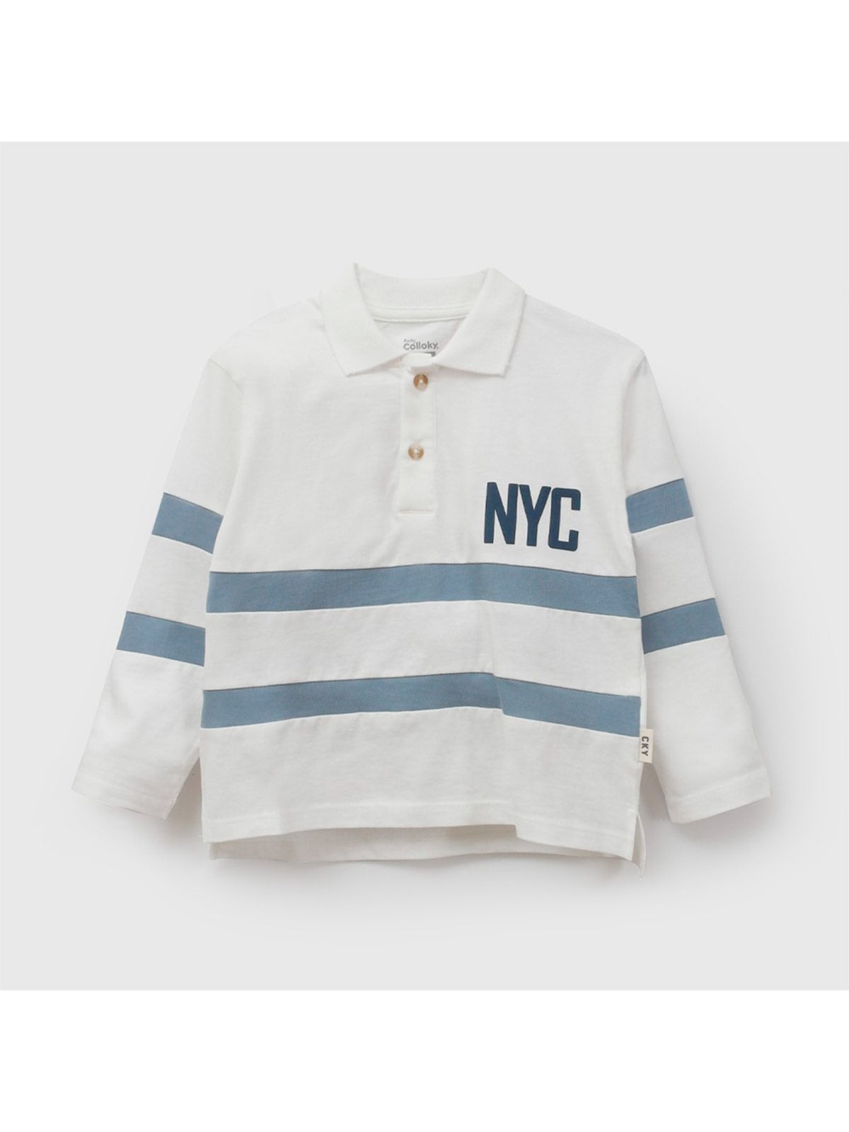 POLERA NIÑO COLLOKY MANGA LARGA ALGODÓN NYC - 1