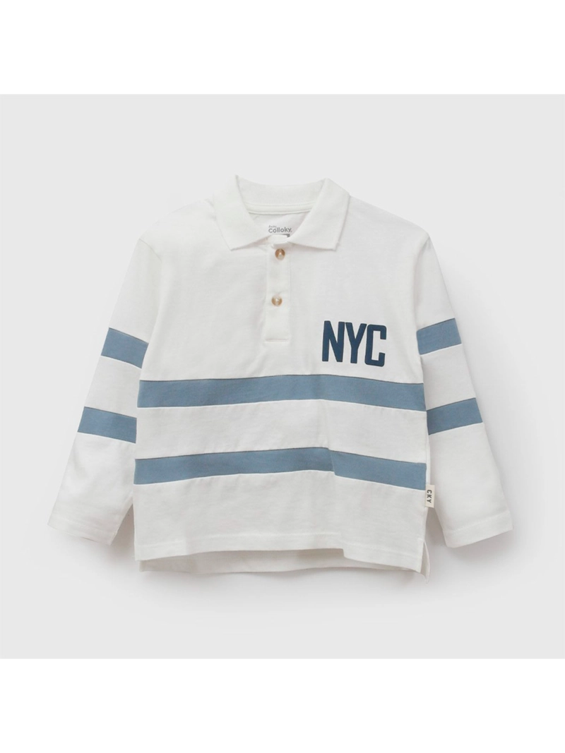 POLERA NIÑO COLLOKY MANGA LARGA ALGODÓN NYC