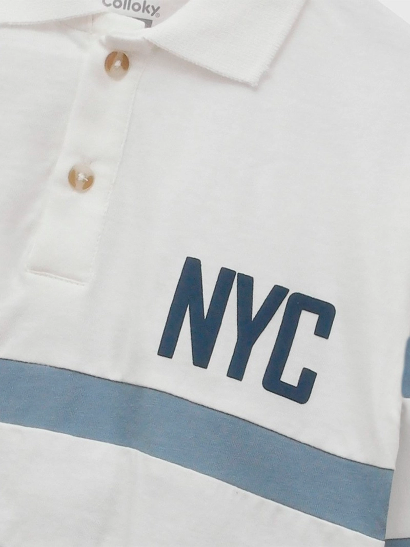 POLERA NIÑO COLLOKY MANGA LARGA ALGODÓN NYC - 3