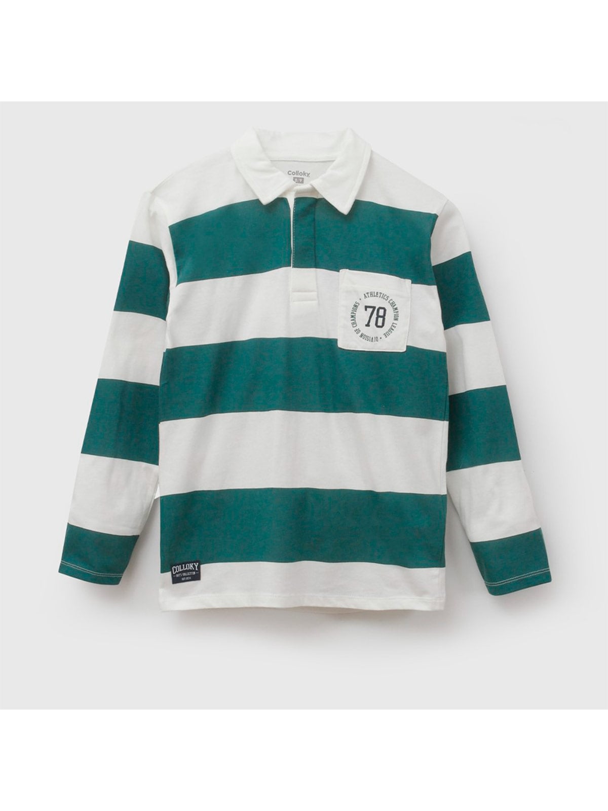 POLERA NIÑO COLLOKY MANGA LARGA ALGODÓN RAYAS - 1