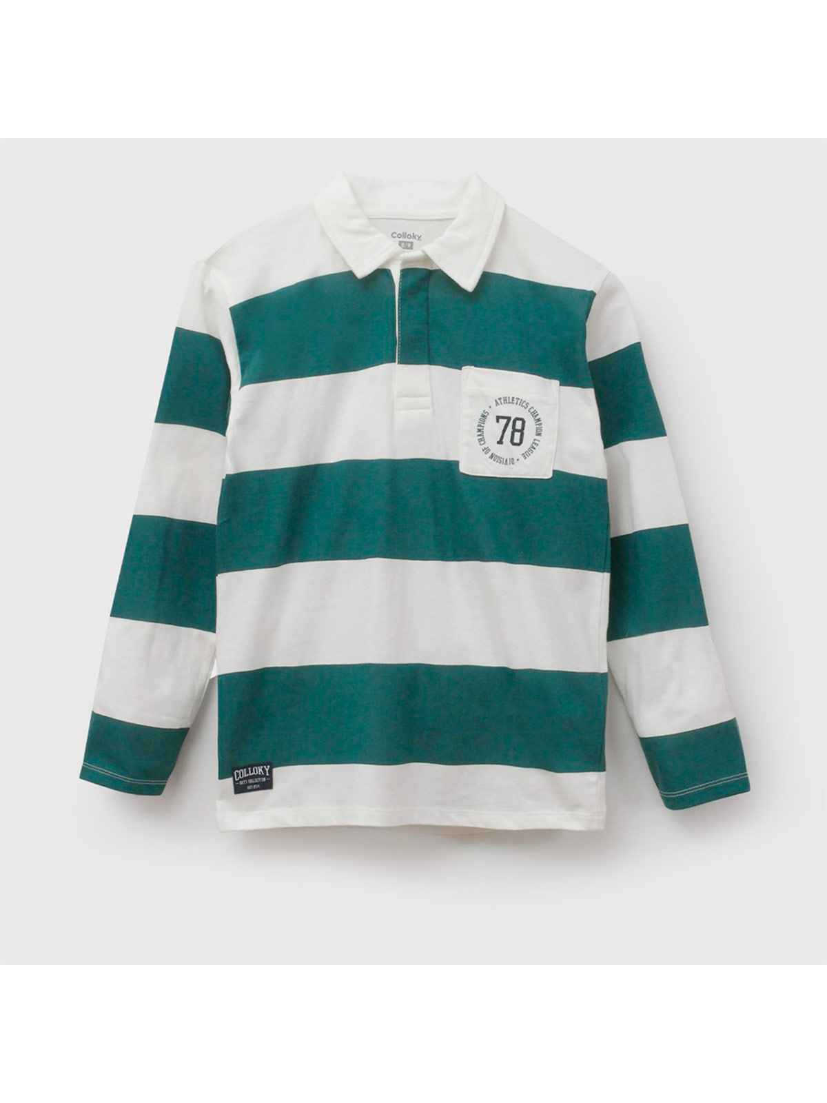 POLERA NIÑO COLLOKY MANGA LARGA ALGODÓN RAYAS - 1