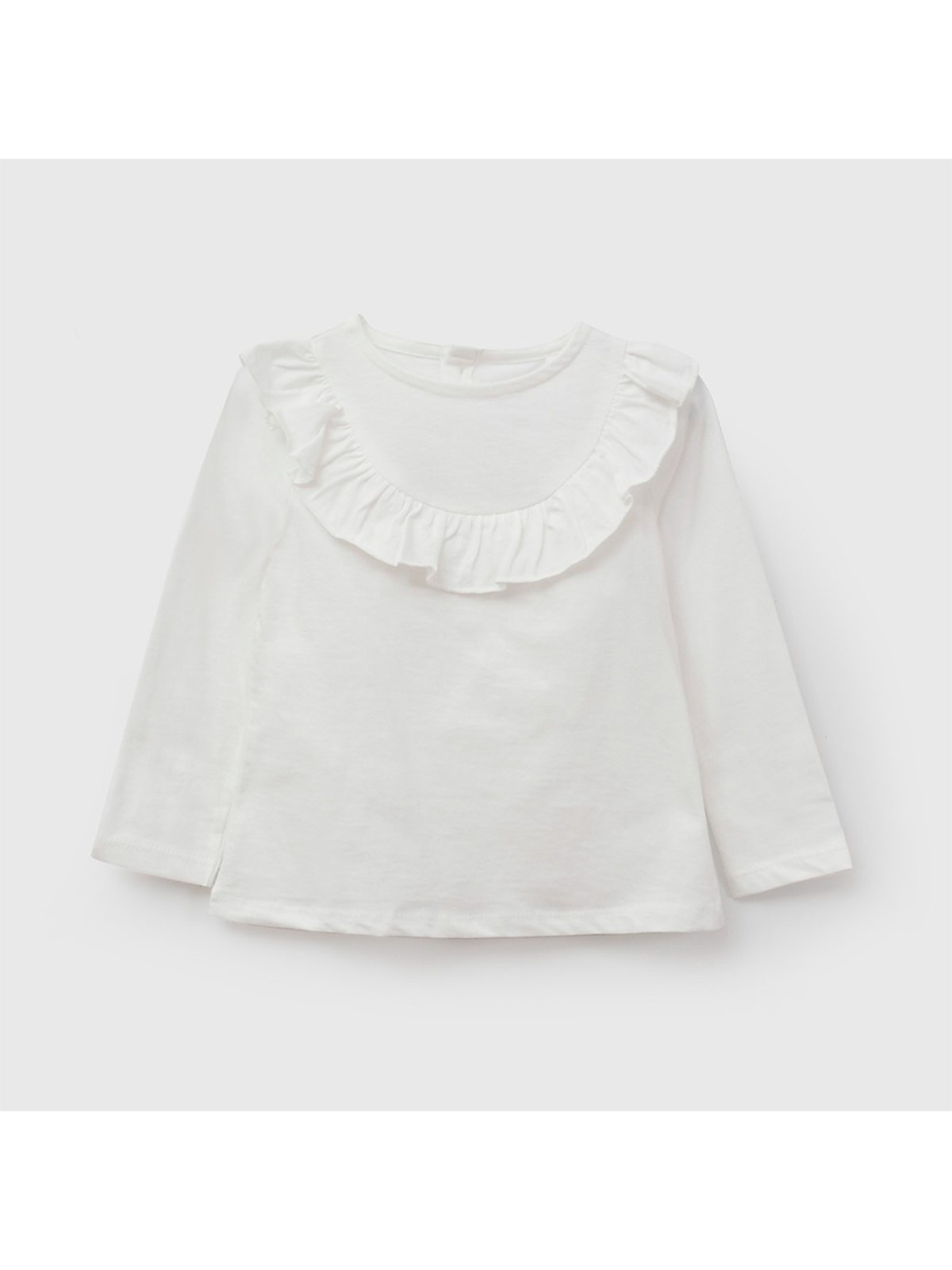 POLERA NIÑA COLLOKY MANGA LARGA ALGODÓN CON VUELO