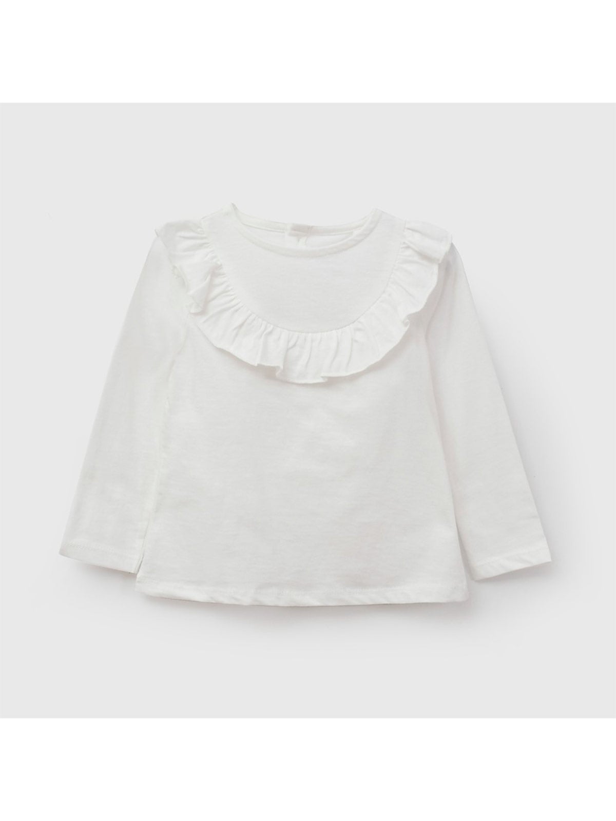 POLERA NIÑA COLLOKY MANGA LARGA ALGODÓN CON VUELO