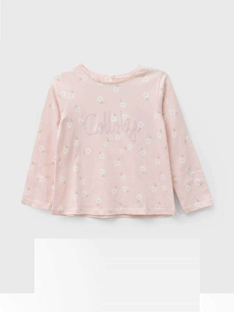 POLERA NIÑA COLLOKY MANGA LARGA ALGODÓN BLONDE