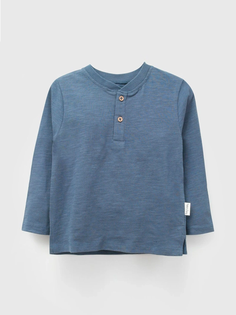 POLERA NIÑO COLLOKY MANGA LARGA ALGODÓN BOTONES - 4