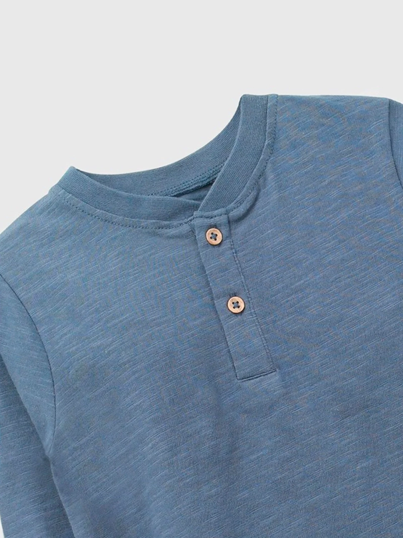 POLERA NIÑO COLLOKY MANGA LARGA ALGODÓN BOTONES - 6
