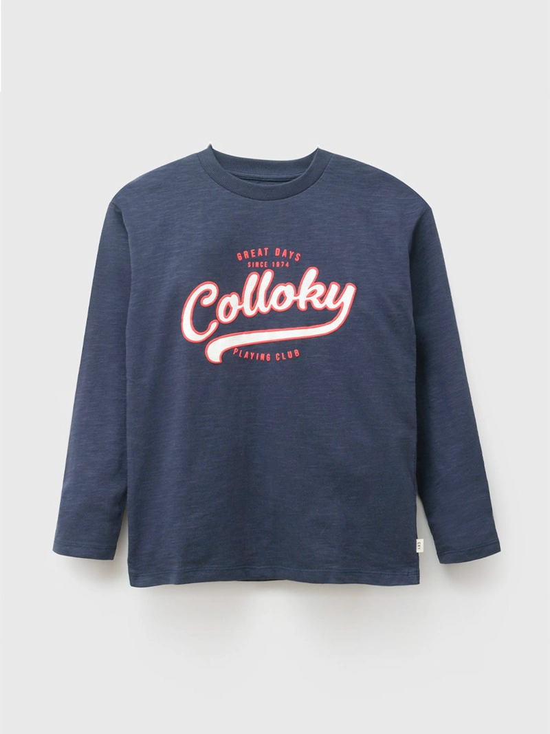 POLERA NIÑO COLLOKY MANGA LARGA ALGODÓN LOGO - 1