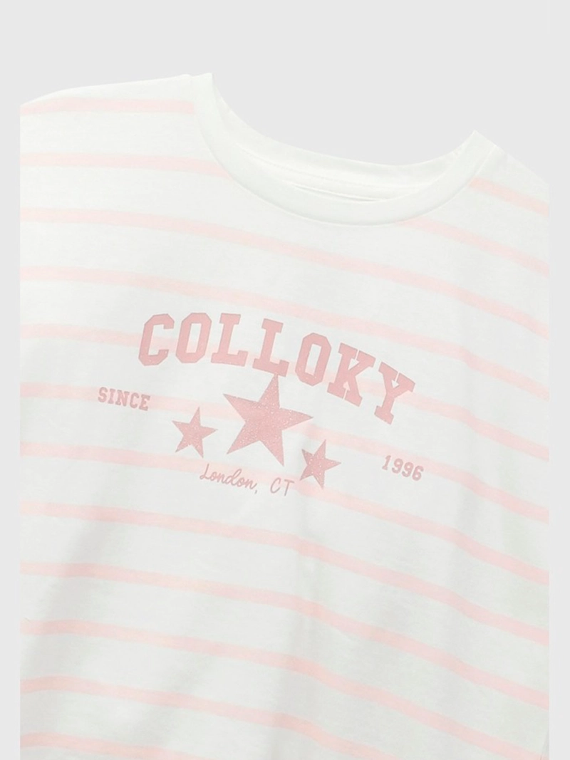 POLERA NIÑA COLLOKY MANGA LARGA ALGODÓN GLITTER - 3