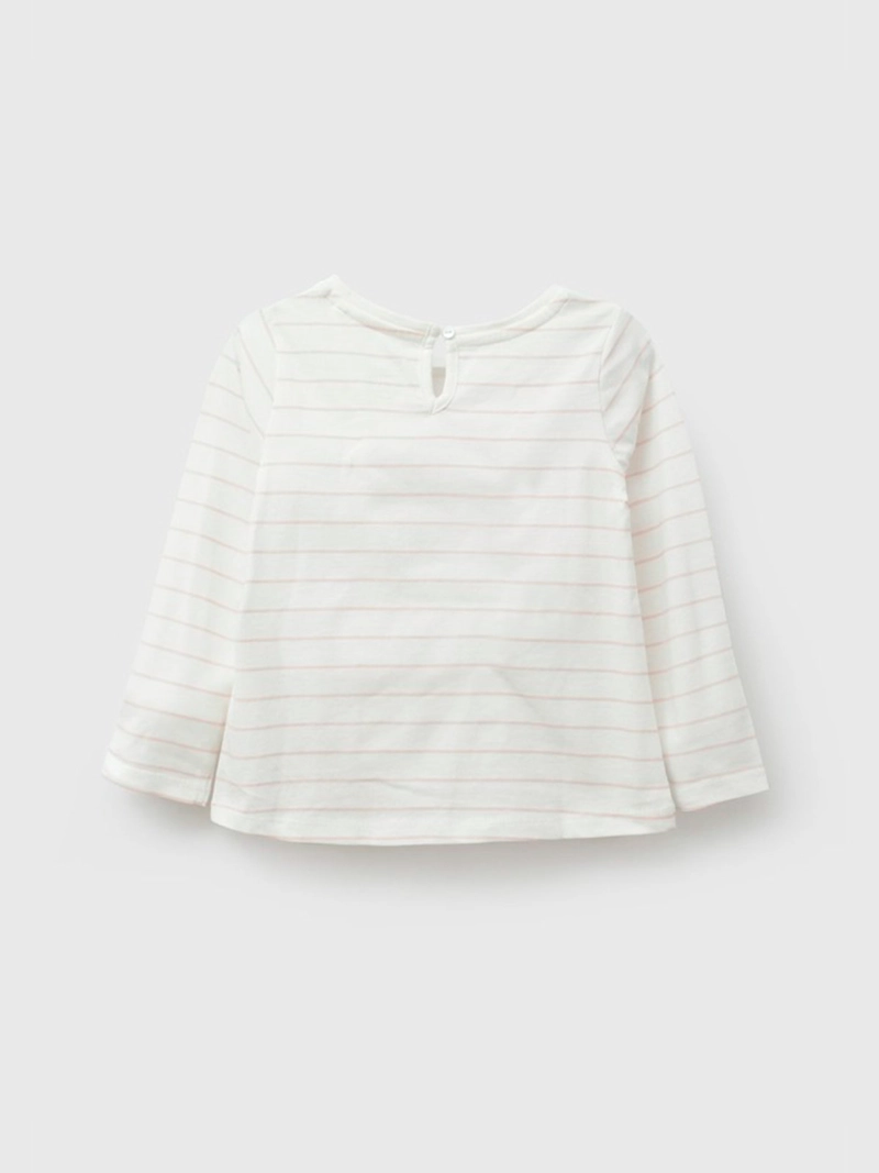 POLERA NIÑA COLLOKY MANGA LARGA ALGODÓN RAYAS - 2