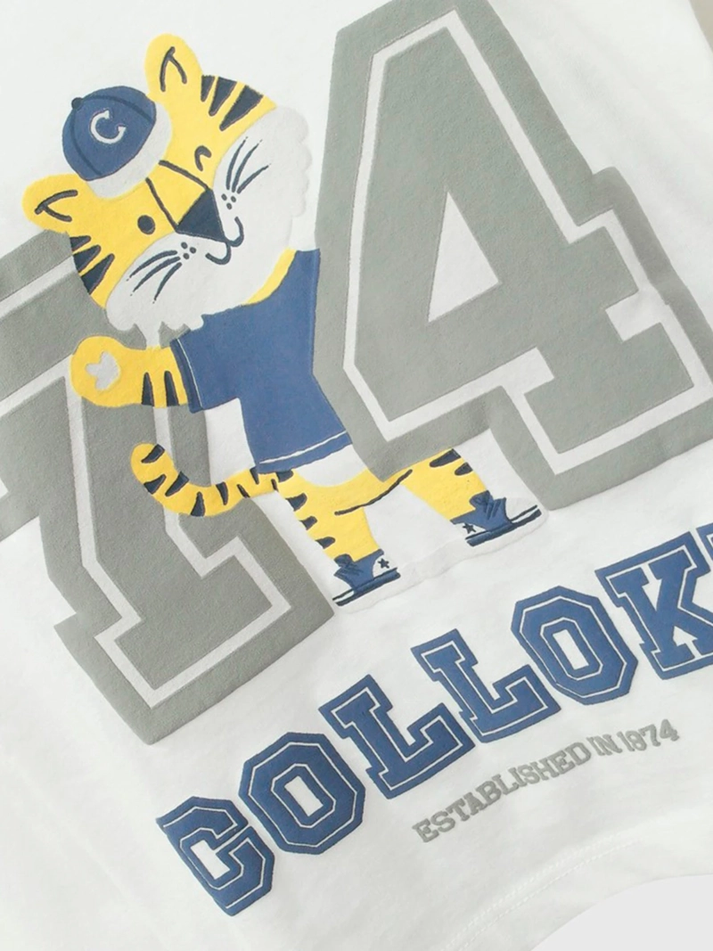 POLERA NIÑO COLLOKY MANGA LARGA ALGODÓN TIGRE - 2