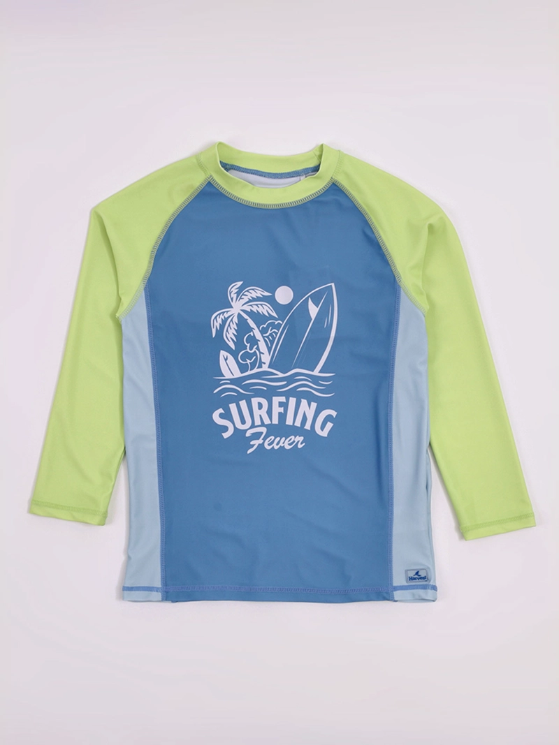 POLERA DE BAÑO NIÑO HARVEST MANGA LARGA FILTRO UV