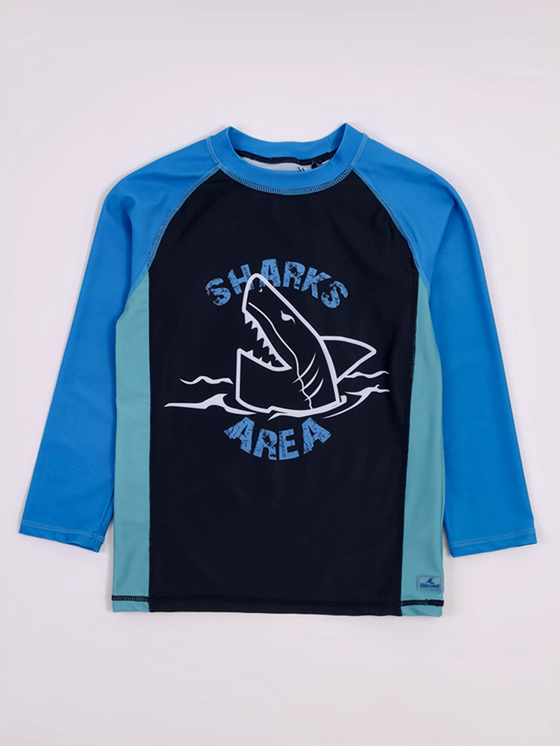 POLERA DE BAÑO NIÑO HARVEST MANGA LARGA FILTRO UV