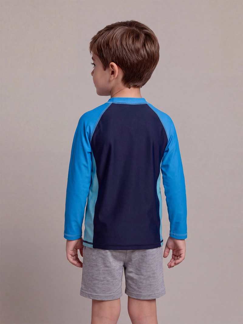 POLERA DE BAÑO NIÑO HARVEST MANGA LARGA FILTRO UV - 2