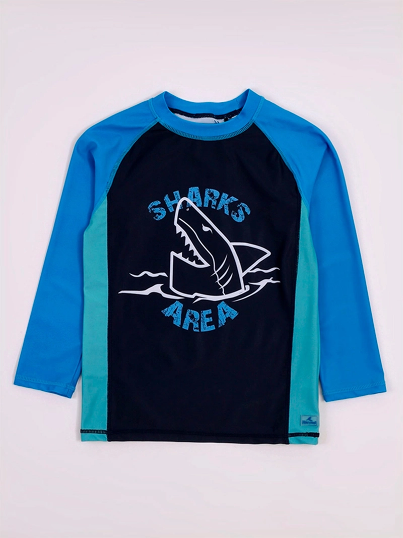 POLERA DE BAÑO NIÑO HARVEST MANGA LARGA FILTRO UV - 3