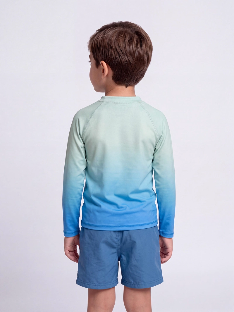 POLERA DE BAÑO NIÑO HARVEST MANGA LARGA FILTRO UV - 2