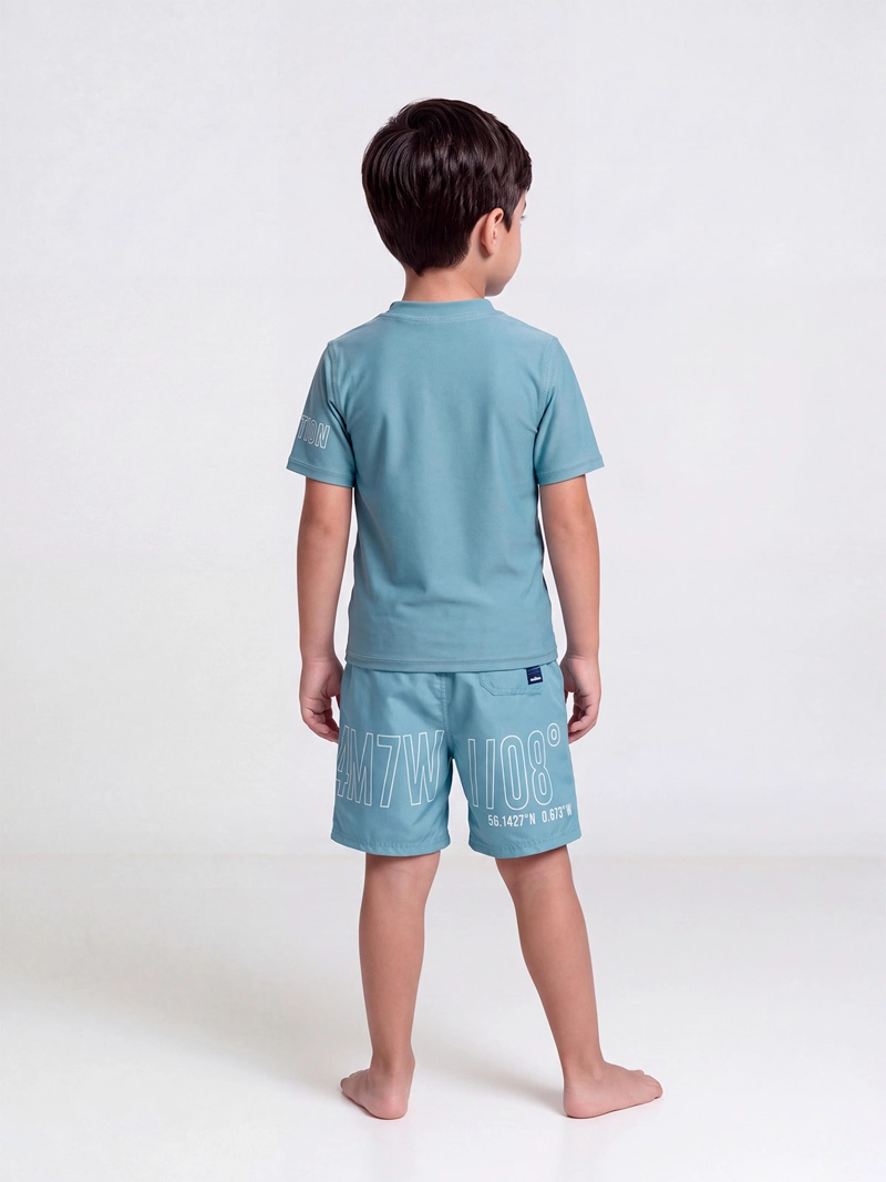 SET TRAJE DE BAÑO NIÑO HARVEST POLERA UV - 2