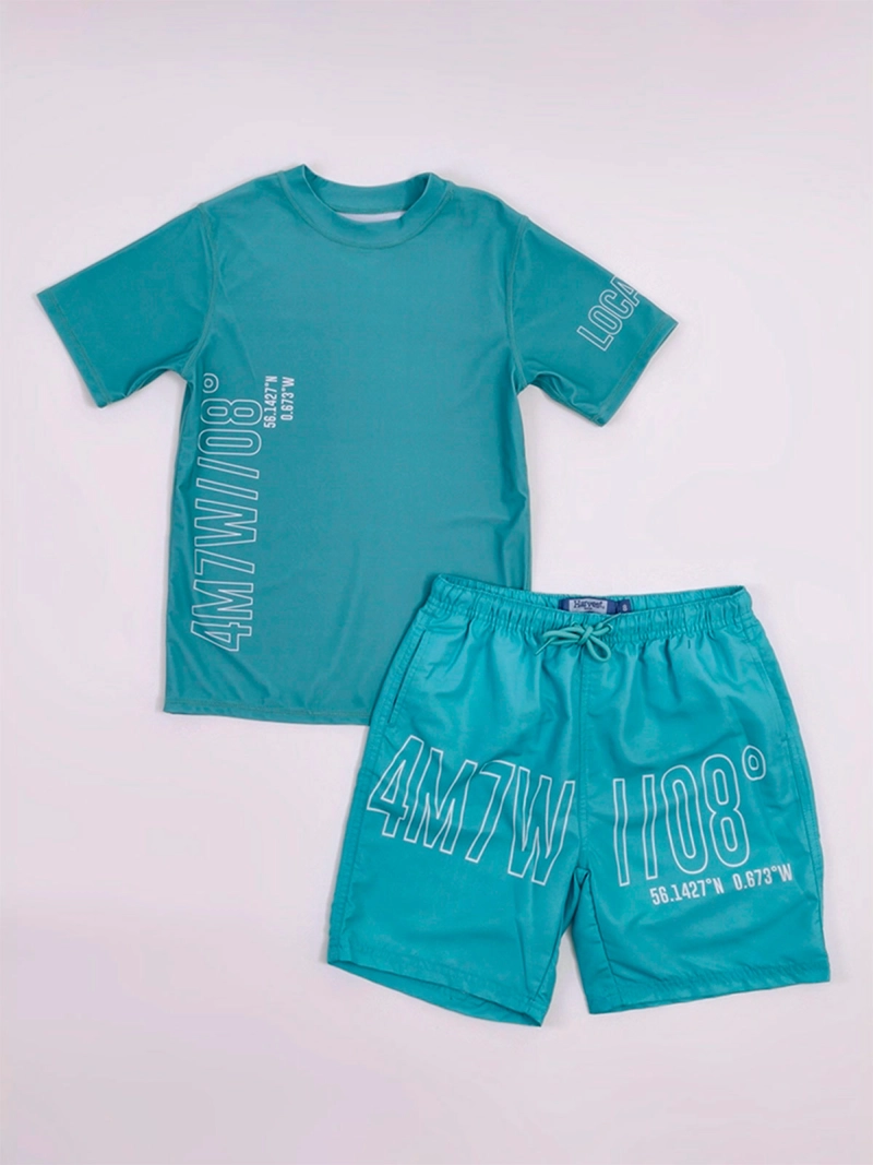 SET TRAJE DE BAÑO NIÑO HARVEST POLERA UV - 3