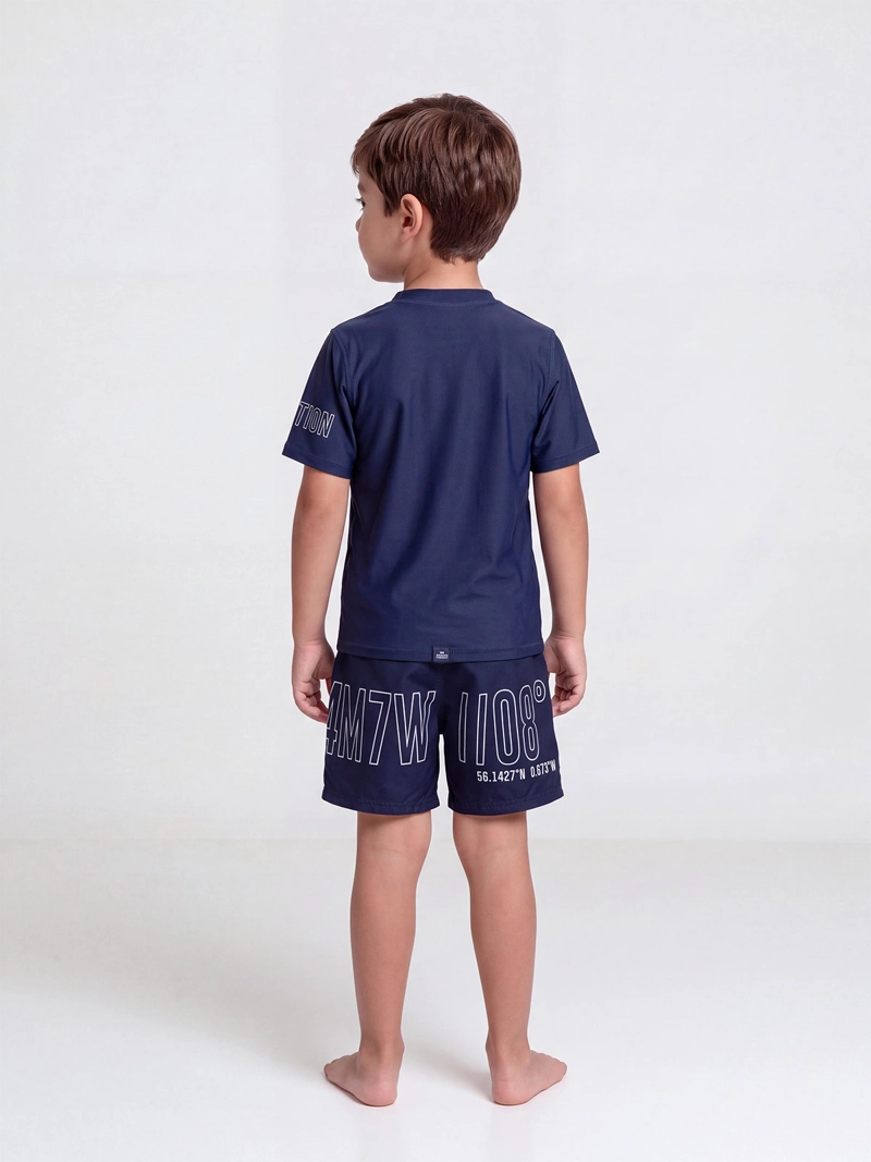 SET TRAJE DE BAÑO NIÑO HARVEST POLERA UV - 2