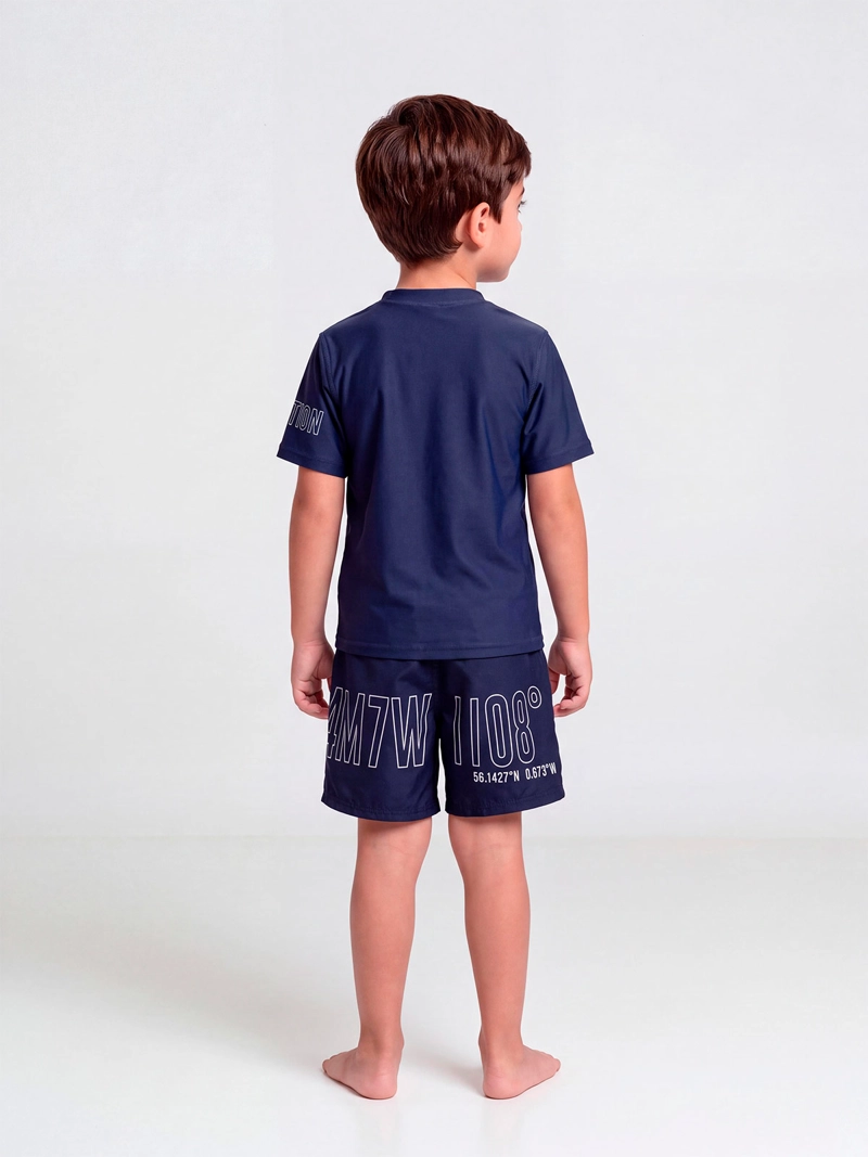 SET TRAJE DE BAÑO NIÑO HARVEST POLERA UV - 2