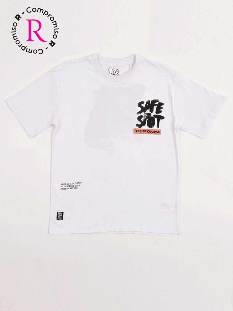 POLERA NIÑO CLOUDBREAK ALGODÓN MANGA CORTA PRINT - 3