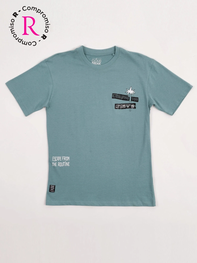 POLERA NIÑO CLOUDBREAK ALGODÓN MANGA CORTA PRINT - 3