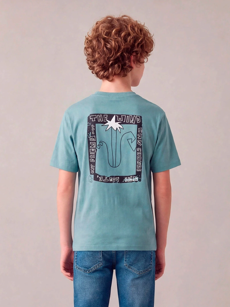 POLERA NIÑO CLOUDBREAK ALGODÓN MANGA CORTA PRINT - 2
