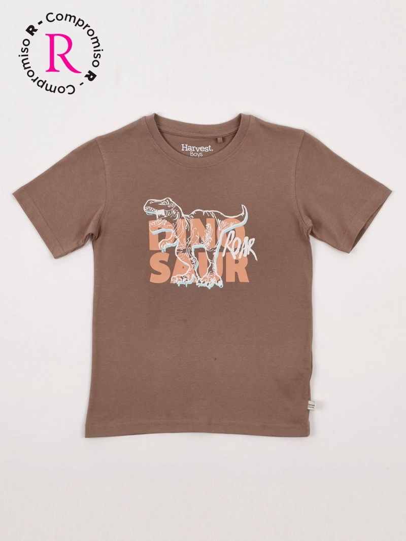 POLERA NIÑO HARVEST ALGODÓN MANGA CORTA - 3