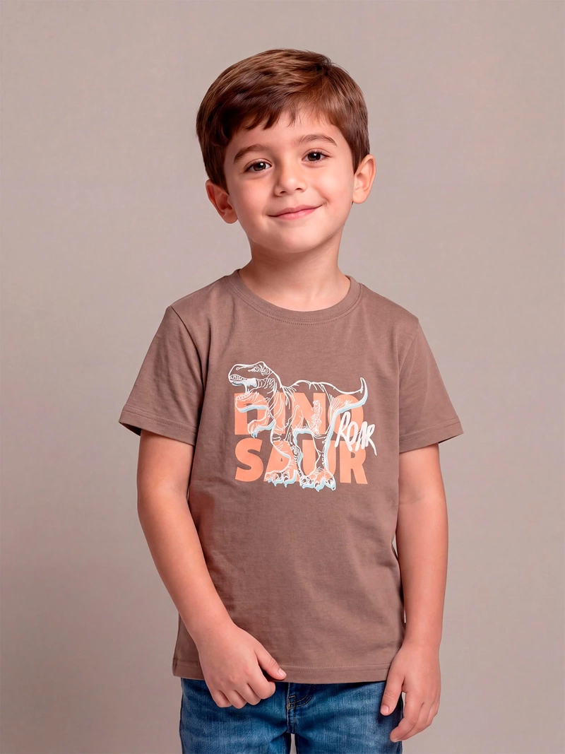 POLERA NIÑO HARVEST ALGODÓN MANGA CORTA