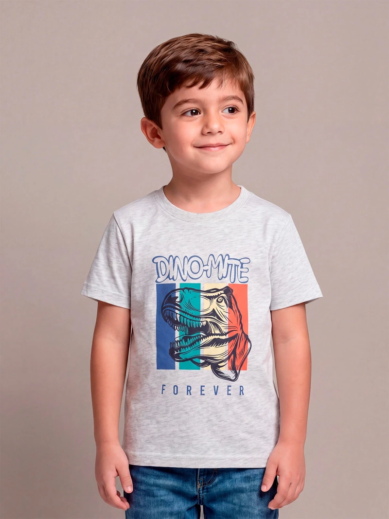 POLERA NIÑO HARVEST ALGODÓN MANGA CORTA