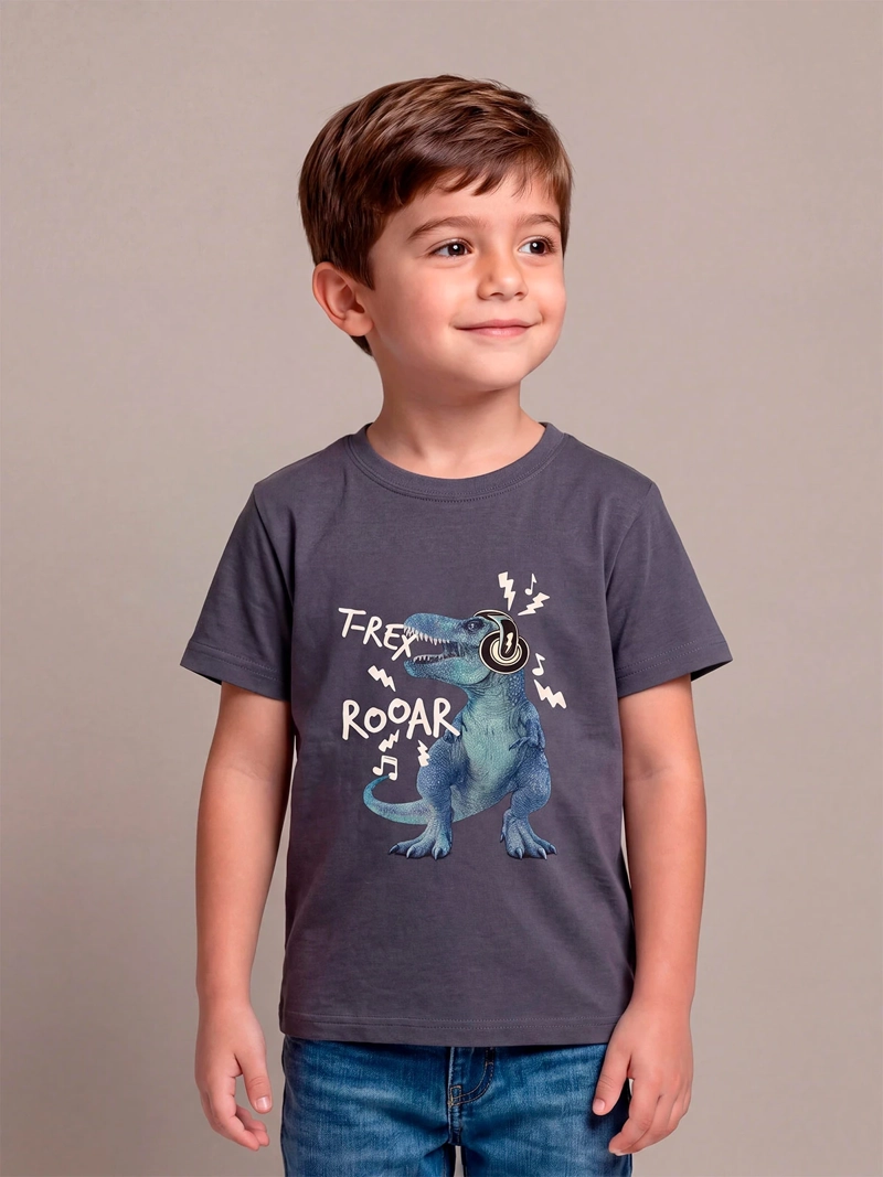 POLERA NIÑO HARVEST ALGODÓN MANGA CORTA