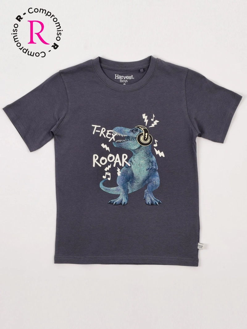 POLERA NIÑO HARVEST ALGODÓN MANGA CORTA - 3