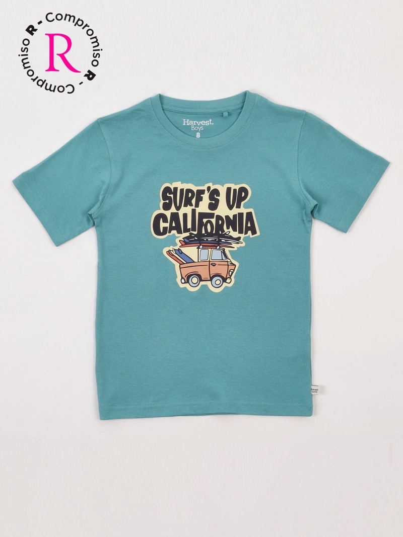 POLERA NIÑO HARVEST ALGODÓN MANGA CORTA - 3