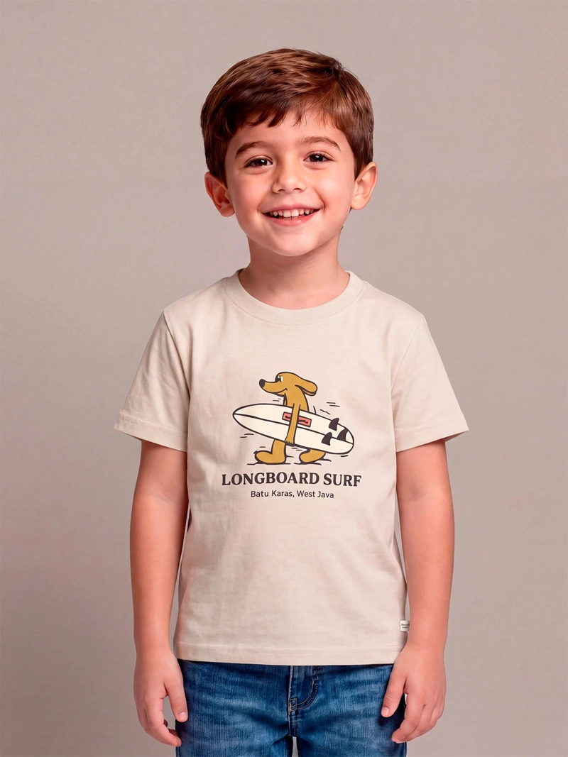 POLERA NIÑO HARVEST ALGODÓN MANGA CORTA