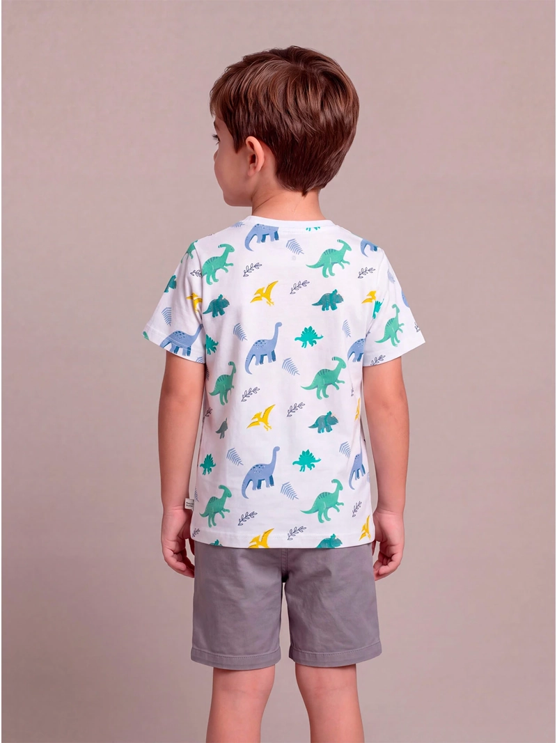 POLERA NIÑO HARVEST ALGODÓN MANGA CORTA PRINT - 2