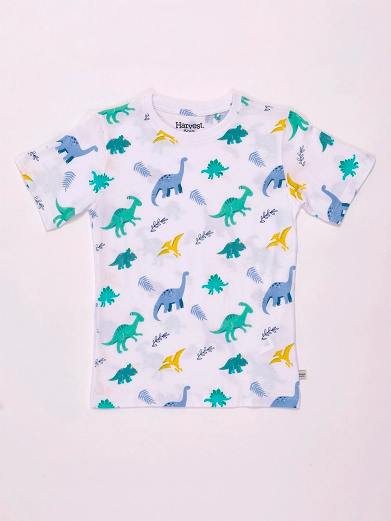 POLERA NIÑO HARVEST ALGODÓN MANGA CORTA PRINT - 3