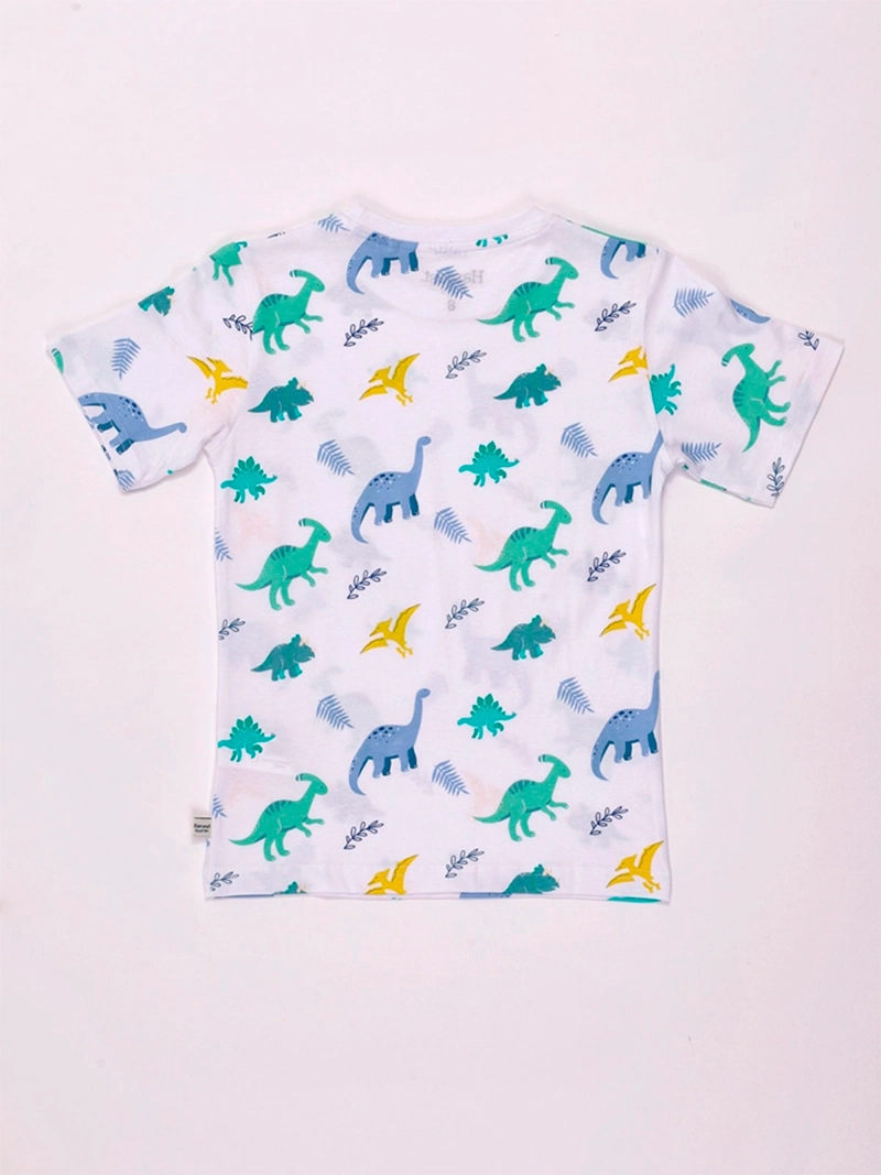 POLERA NIÑO HARVEST ALGODÓN MANGA CORTA PRINT - 4