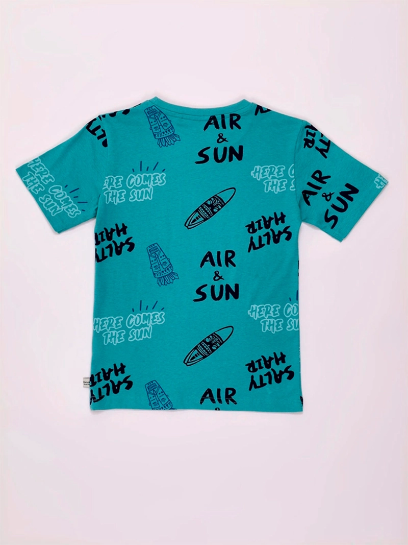 POLERA NIÑO HARVEST ALGODÓN MANGA CORTA PRINT - 4