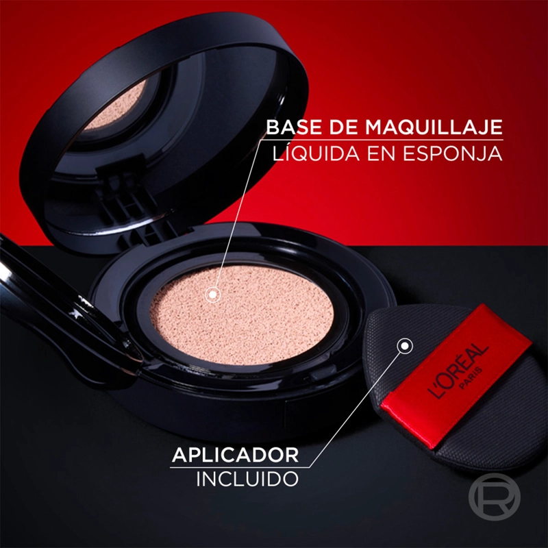 BASE DE MAQUILLAJE L'OREAL PARIS INFAILLIBLE 24H AIR WEAR CUSHION FOUNDATION 100 11GR - 7