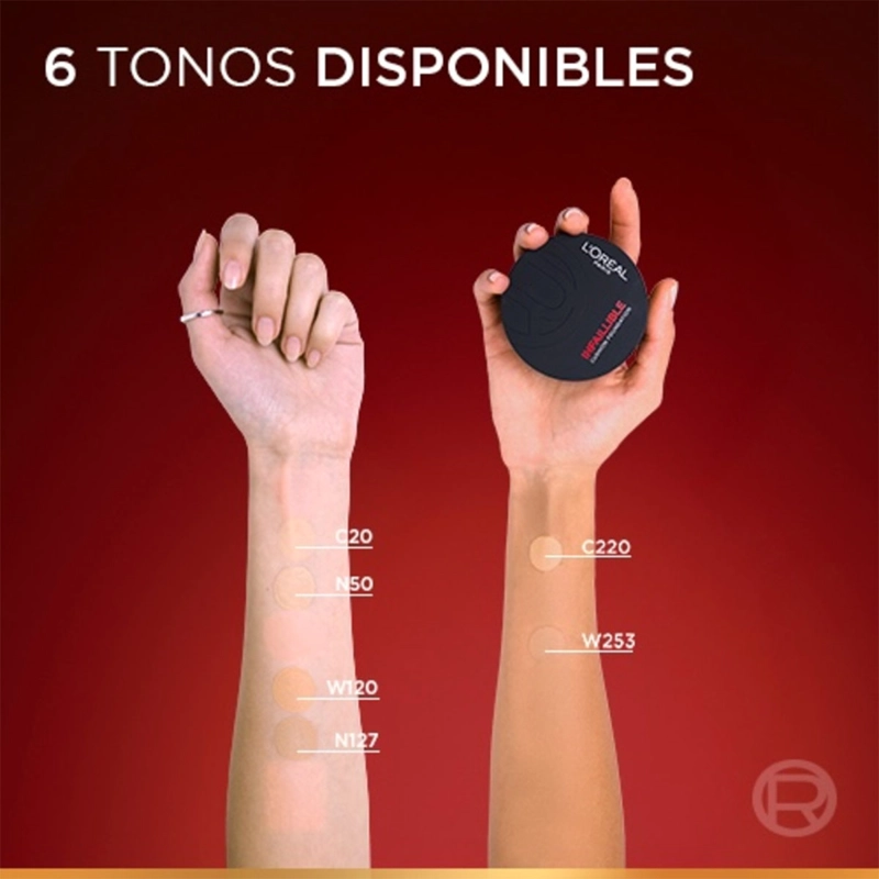 BASE DE MAQUILLAJE L'OREAL PARIS INFAILLIBLE 24H AIR WEAR CUSHION FOUNDATION 140 11GR - 11