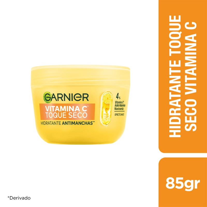 CREMA HIDRATANTE ANTIMANCHAS GARNIER VITAMINA C 85GR - 2