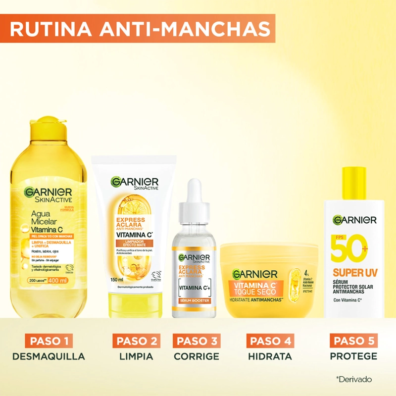 CREMA HIDRATANTE ANTIMANCHAS GARNIER VITAMINA C 85GR - 14